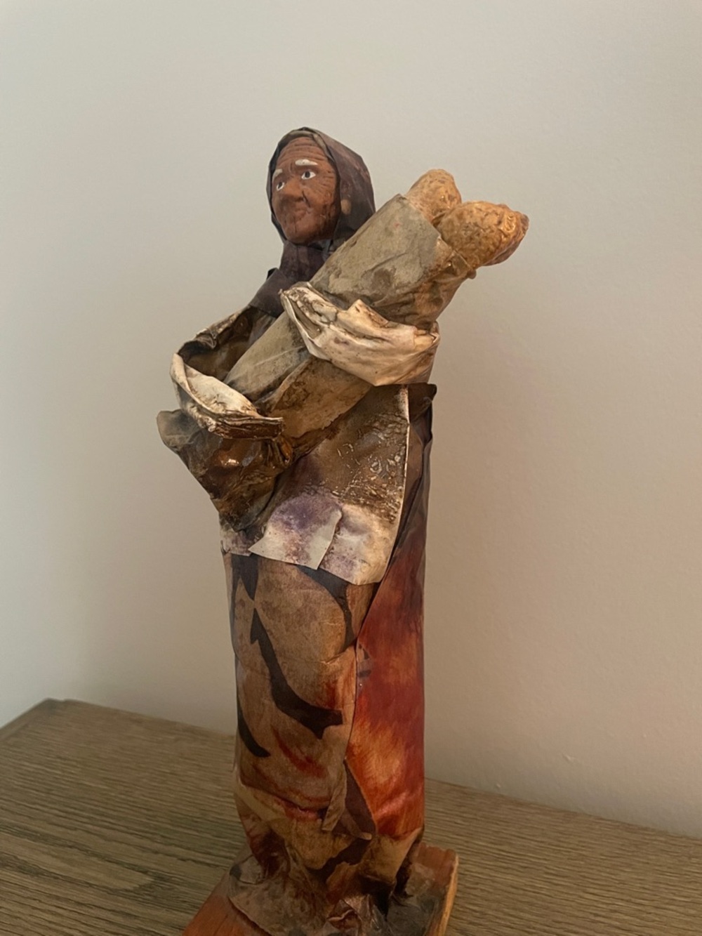 Vintage Handcrafted Mexican Folk Art Sculpture - 12 inches